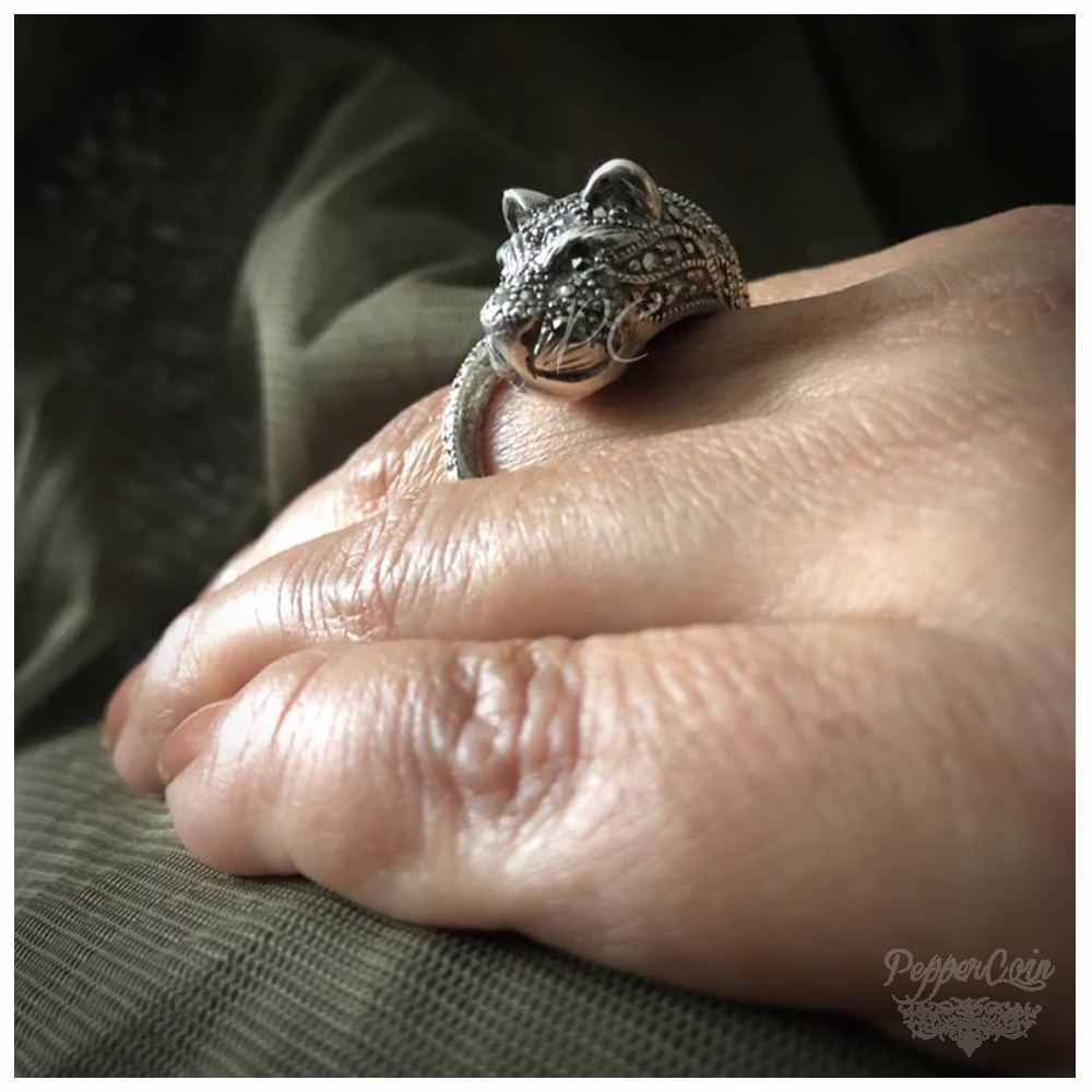 Marcasite Cheetah Ring - Image 5