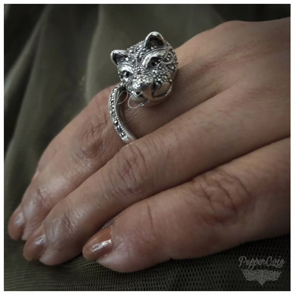 Marcasite Cheetah Ring - Image 3