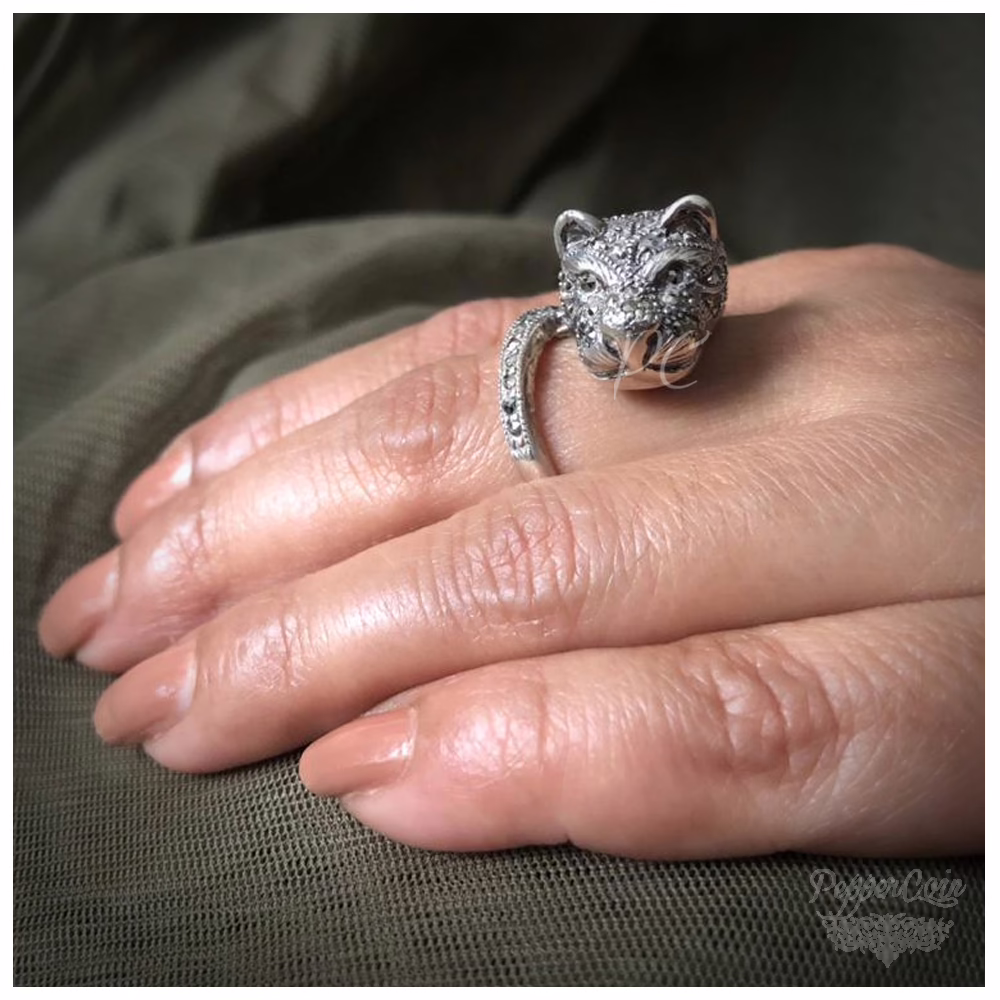 Marcasite Cheetah Ring - Image 2
