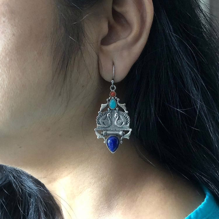Peacock Earrings - Image 2