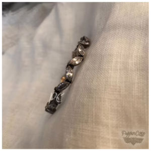 Petal silver bangle.