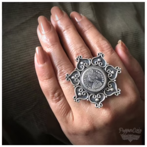 Victorian Coin Finger Ring